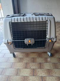 TRASPORTINO MAXI  CON RUOTE PER CANI TAGLIA MEDIA