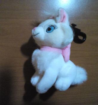 Minou aristogatti peluche portachiavi