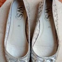 Scarpe donna ballerine argento