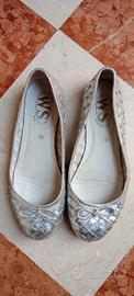 Scarpe donna ballerine argento