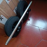 Ruote e coperchi x bidoni plastica 