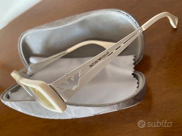 Occhiali Emporio Armani, bianchi, unisex, usati