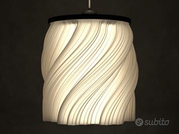 lampadario moderno in stile frattale stampato in 3