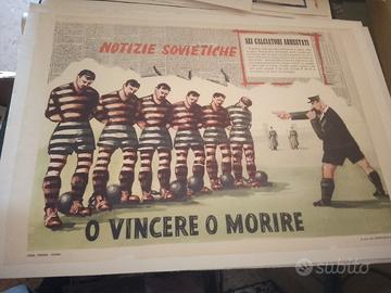 manifesto poster pubblicitario notizie sovietiche