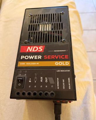 POWER SERVICE GOLD 25 M CARICA BATTERIA 3 FONTI