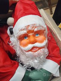 Babbo Natale Su Scala Luminosa 90Cm per esterno