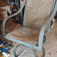 sedia a dondolo patio girevole  