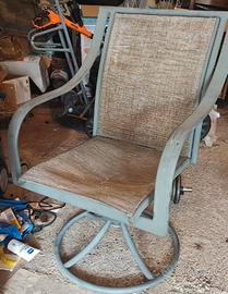 sedia a dondolo patio girevole  