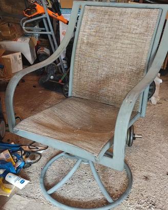 sedia a dondolo patio girevole  