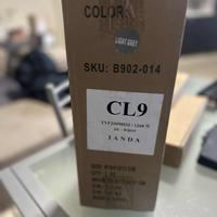 Lampada a sospensione in vetro grigia