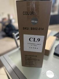 Lampada a sospensione in vetro grigia