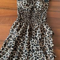 Vestitino mini leopardato nuovo tg.42