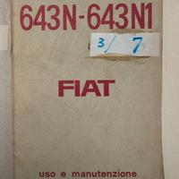 Libretto Uso e Manutenzione Fiat 643N