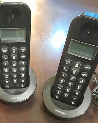 Coppia di telefoni cordless philips