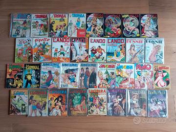 Lotto 33 fumetti erotici Italia anni 70 nudi sexy