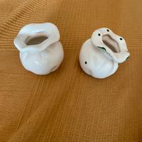 Coppia Sacche in Ceramica stile Capodimonte