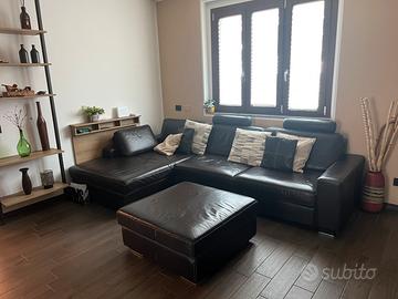 Divano di pelle fiorone di vitello