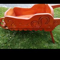 carriola in legno 