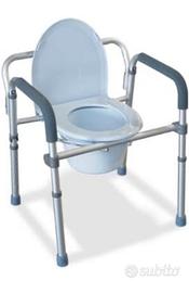 Sedia da comodo wc per anziani 5 in 1