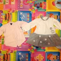 Lotto abbigliamento vestiti bimba 0-9 mesi