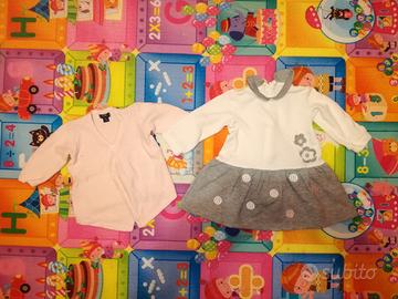 Lotto abbigliamento vestiti bimba 0-9 mesi