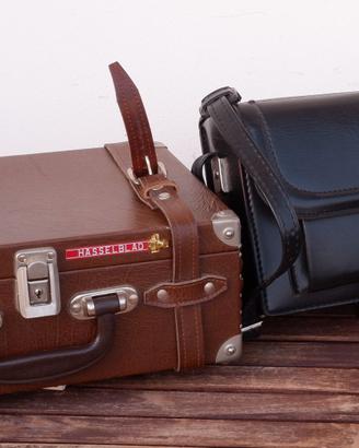valigetta e borsa fotografica in pelle vintage