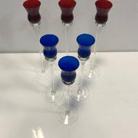 Porta candela in vetro Murano firmati "I DOGI"