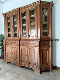 Sala da pranzo artigianale in noce nazionale – set