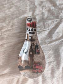 Poggia cucchiai in ceramica souvenir da Londra 