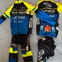 Completo tecnico estivo e invernale per ciclista