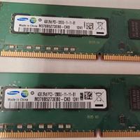 2x Ram 4GB PC3-12800U - 8 giga in totale - Samsung