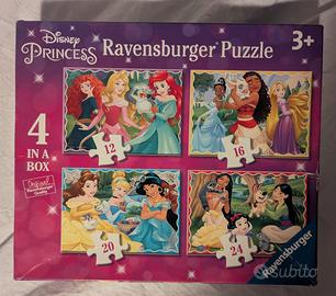 Puzzle Ravensburger Disney Princess 4 in a Box