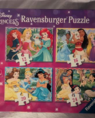 Puzzle Ravensburger Disney Princess 4 in a Box