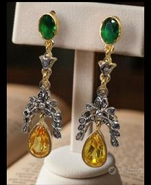 orecchini art decò stile antico 