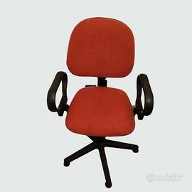 sedia ufficio girevole alzata regolabile 