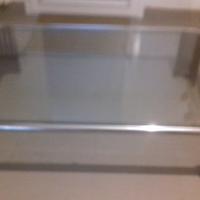 Tavolino in vetro acciaio