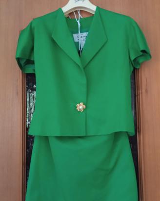 Tailleur Genny verde vintage 