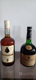 2 bottiglie BRANDY vintage