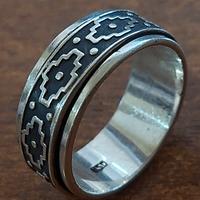 ANELLO GIREVOLE ANTISTRESS UOMO IN ARGENTO 