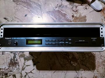 Roland D110 Expander rack MIDI + Flight-case SKB