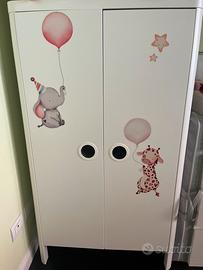 Armadio ikea busunge per bambini