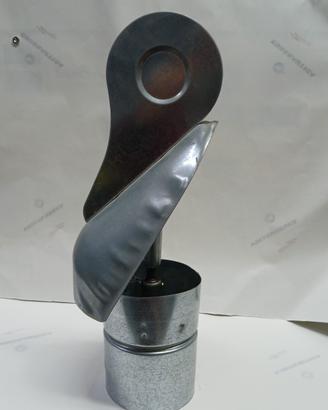 Fumaiolo comignolo girevole camino cm. 10