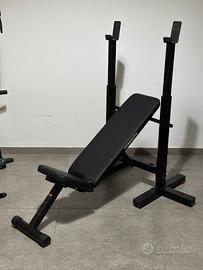 Panca inclinabile con rack