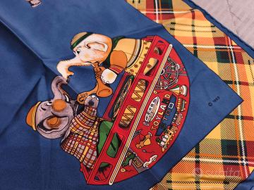 Foulard vintage "Toyland ETRO © 1993" pura seta