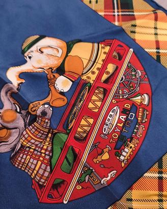 Foulard vintage "Toyland ETRO © 1993" pura seta