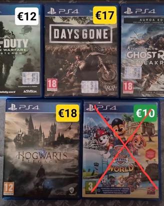 Giochi PS4 Lotto Hogwarts Legacy Days Gone e altri