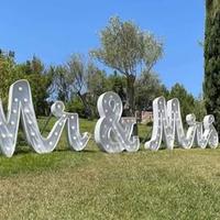 Scritta Mr & Mrs per Matrimonio