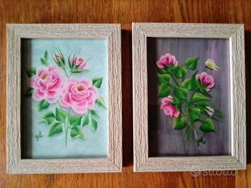 QUADRI FIORI DIPINTI A MANO