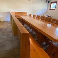 tavolo e panca da taverna