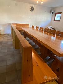 tavolo e panca da taverna